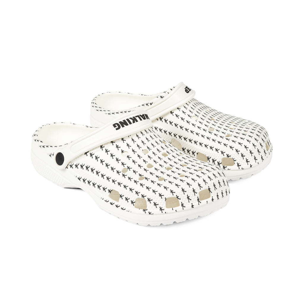 Black Arrow Pattern Clogs Shoes | EVA Foam Rubber Slip-On | Breathable Hole Design
