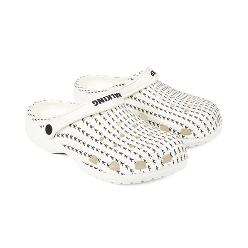 Black Arrow Pattern Clogs Shoes | EVA Foam Rubber Slip-On | Breathable Hole Design