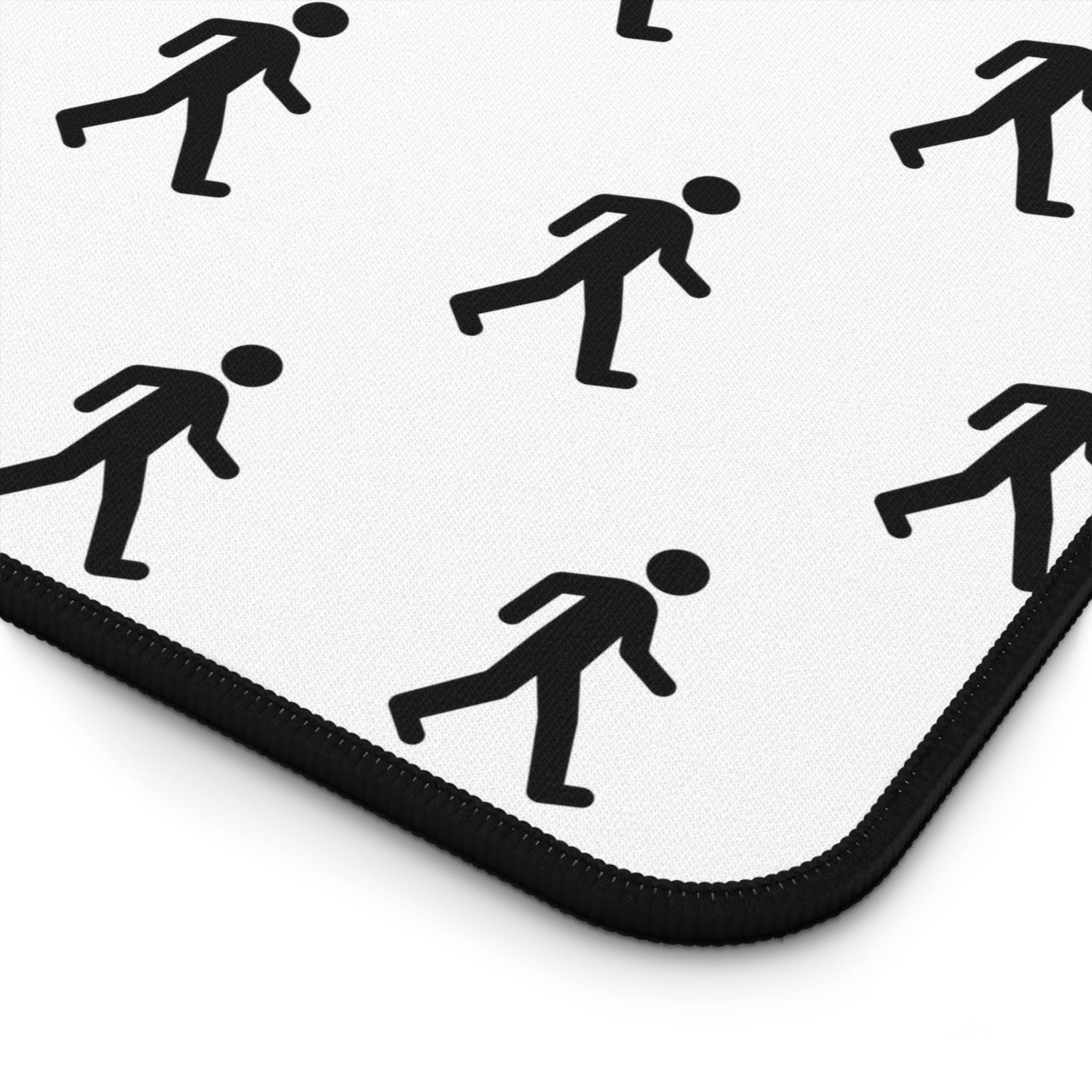 MrWalksalot Pattern Desk Mat | Minimal Black White