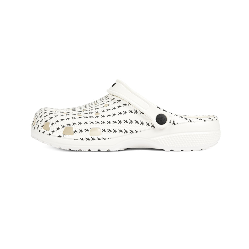 Black Arrow Pattern Clogs Shoes | EVA Foam Rubber Slip-On | Breathable Hole Design