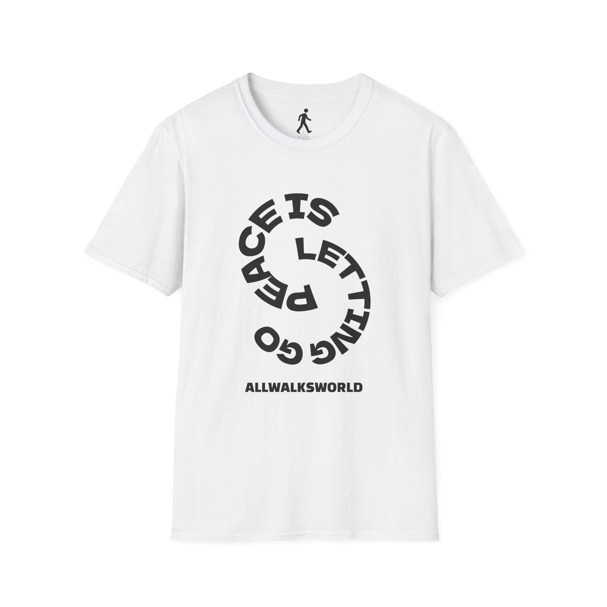 PEACE IS LETTING GO spiral Unisex Softstyle T-Shirt