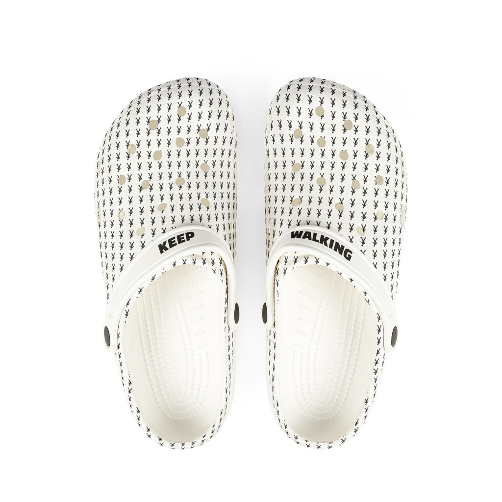 Black Arrow Pattern Clogs Shoes | EVA Foam Rubber Slip-On | Breathable Hole Design