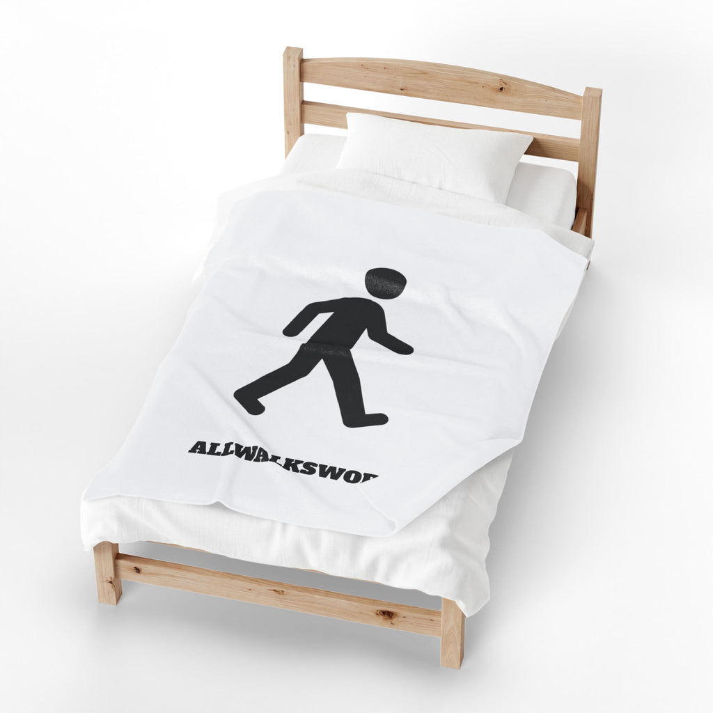 MrWalksalot Velveteen Plush Blanket