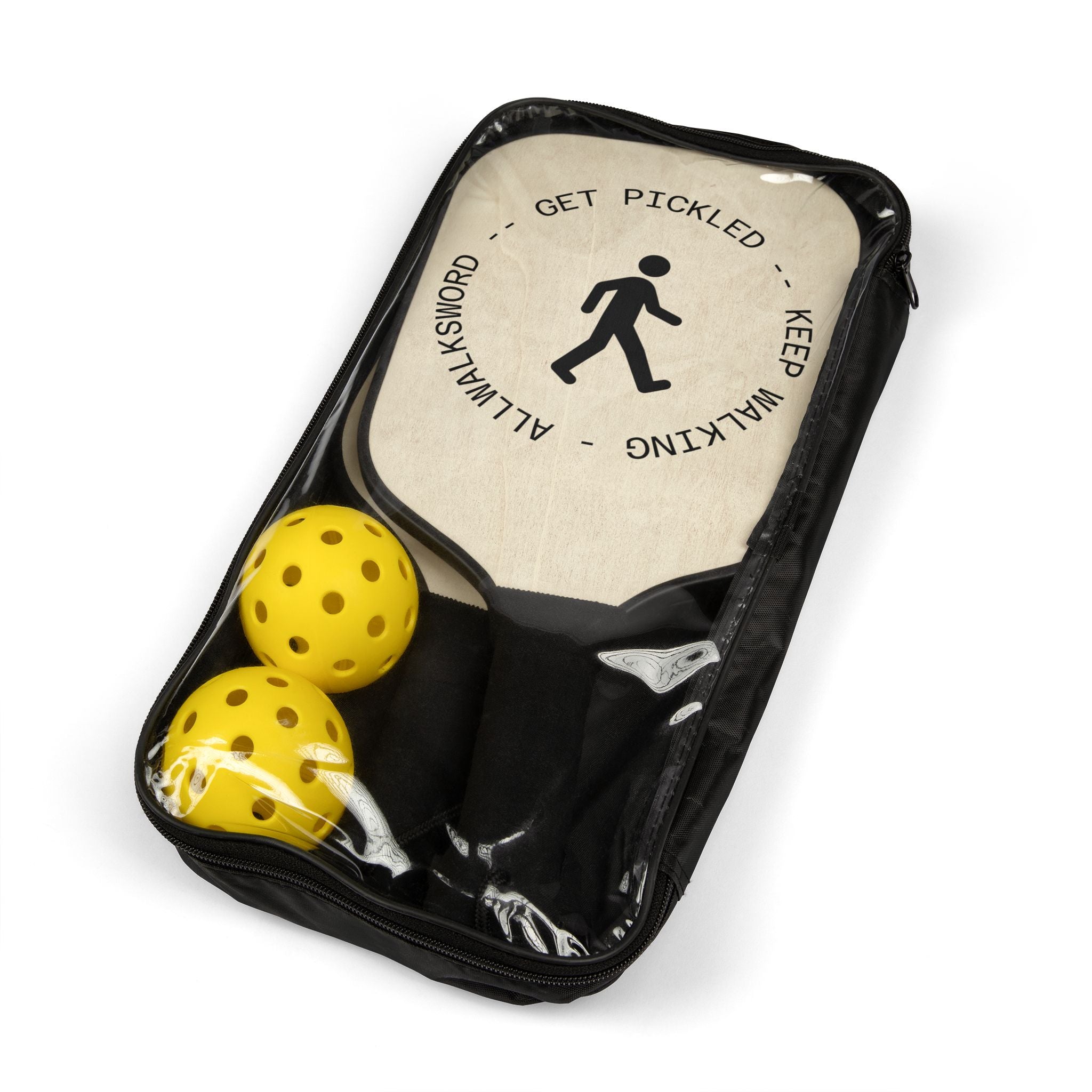 Get Pickled walking logo Pickleball Paddle