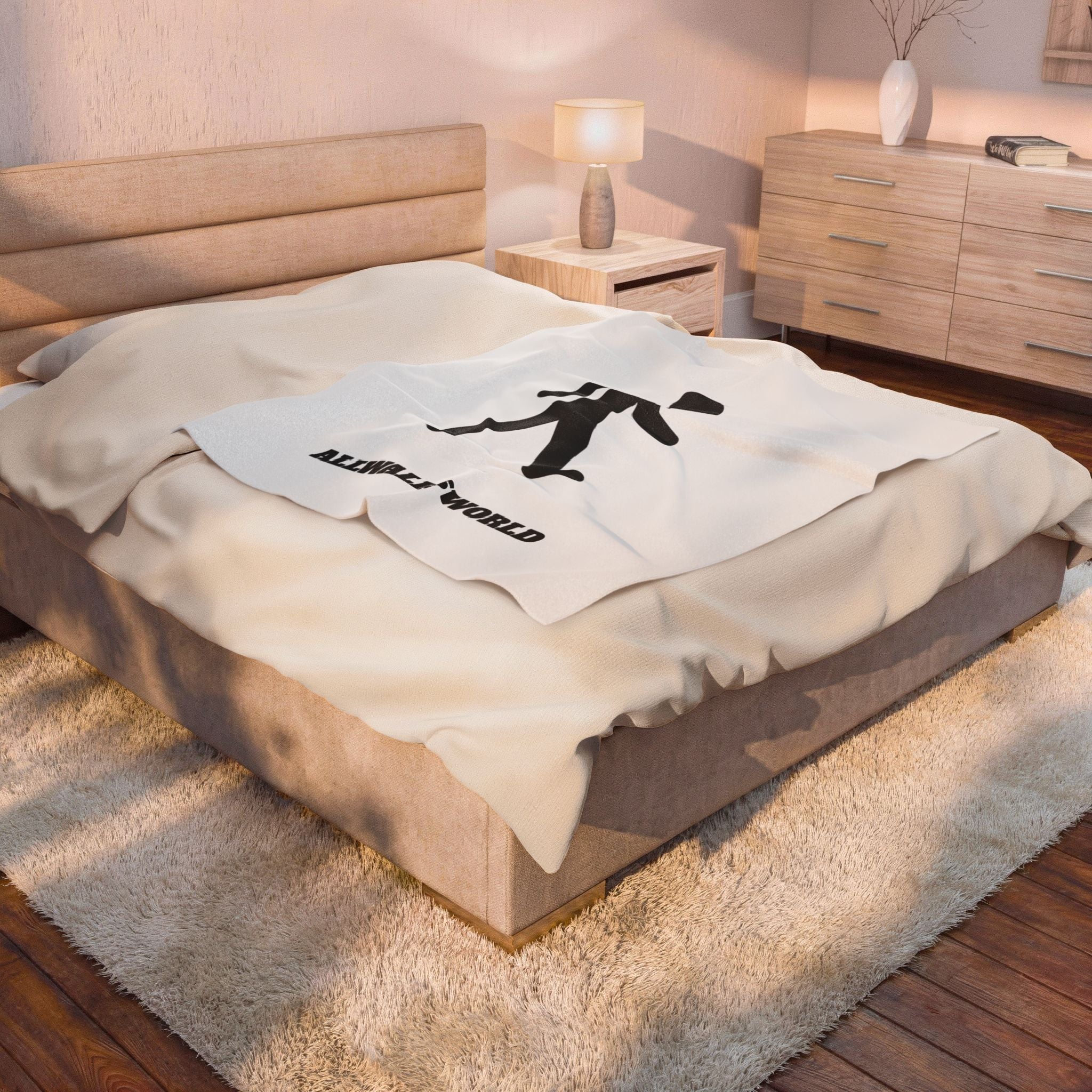 MrWalksalot Velveteen Plush Blanket
