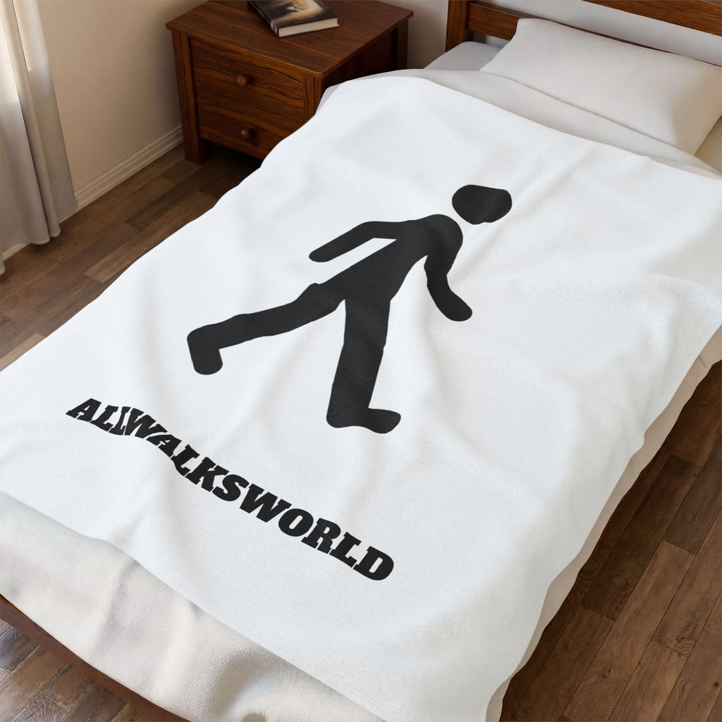 MrWalksalot Velveteen Plush Blanket