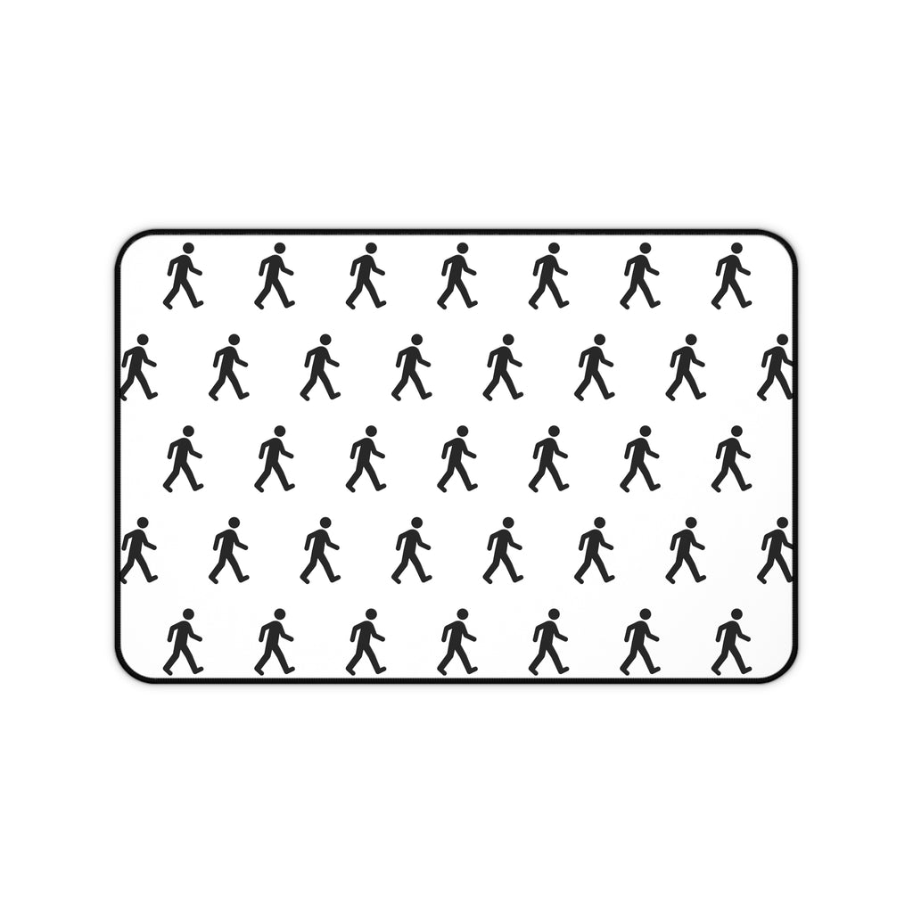 MrWalksalot Pattern Desk Mat | Minimal Black White