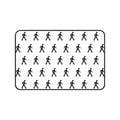 MrWalksalot Pattern Desk Mat | Minimal Black White