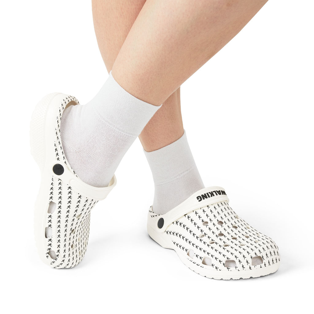 Black Arrow Pattern Clogs Shoes | EVA Foam Rubber Slip-On | Breathable Hole Design